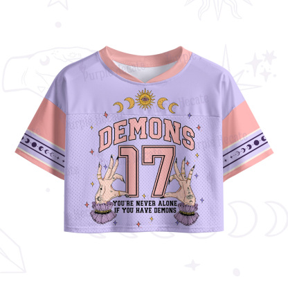 Purplehecate Celestial Demons 17 Crop Sports Jersey