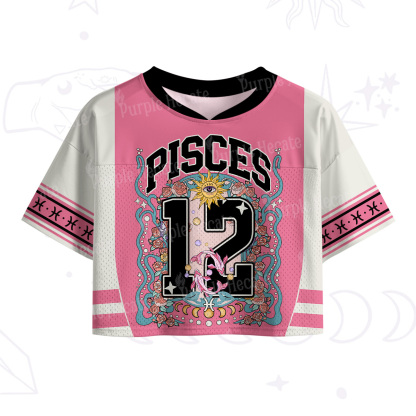Purplehecate Pisces Spirit Zodiac Crop Sports Jersey