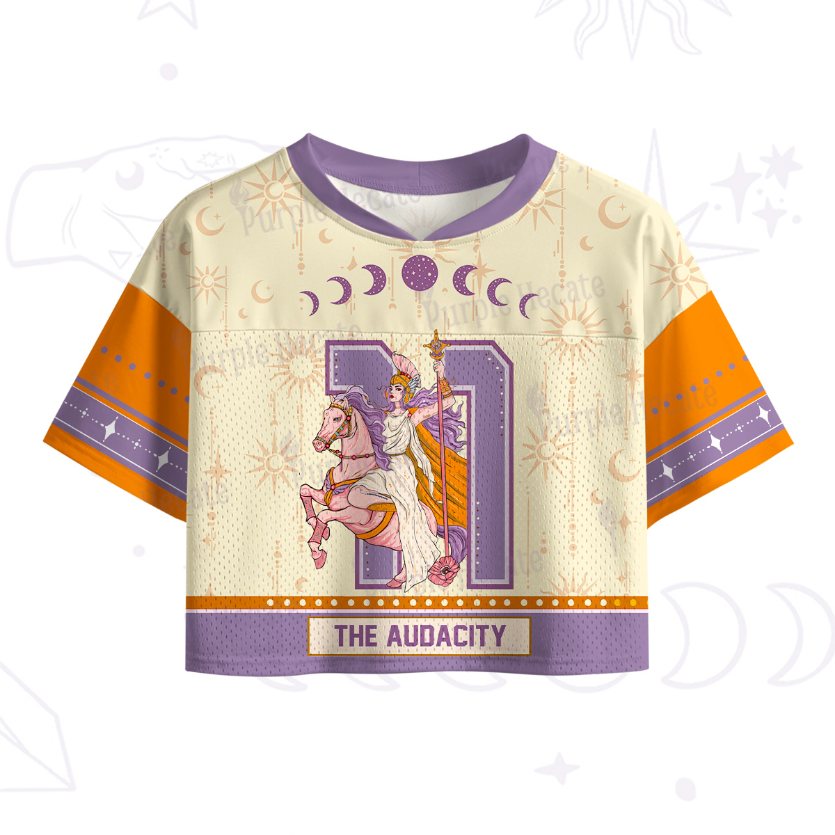 Purplehecate Arcana 11 The Audacity Crop Sports Jersey
