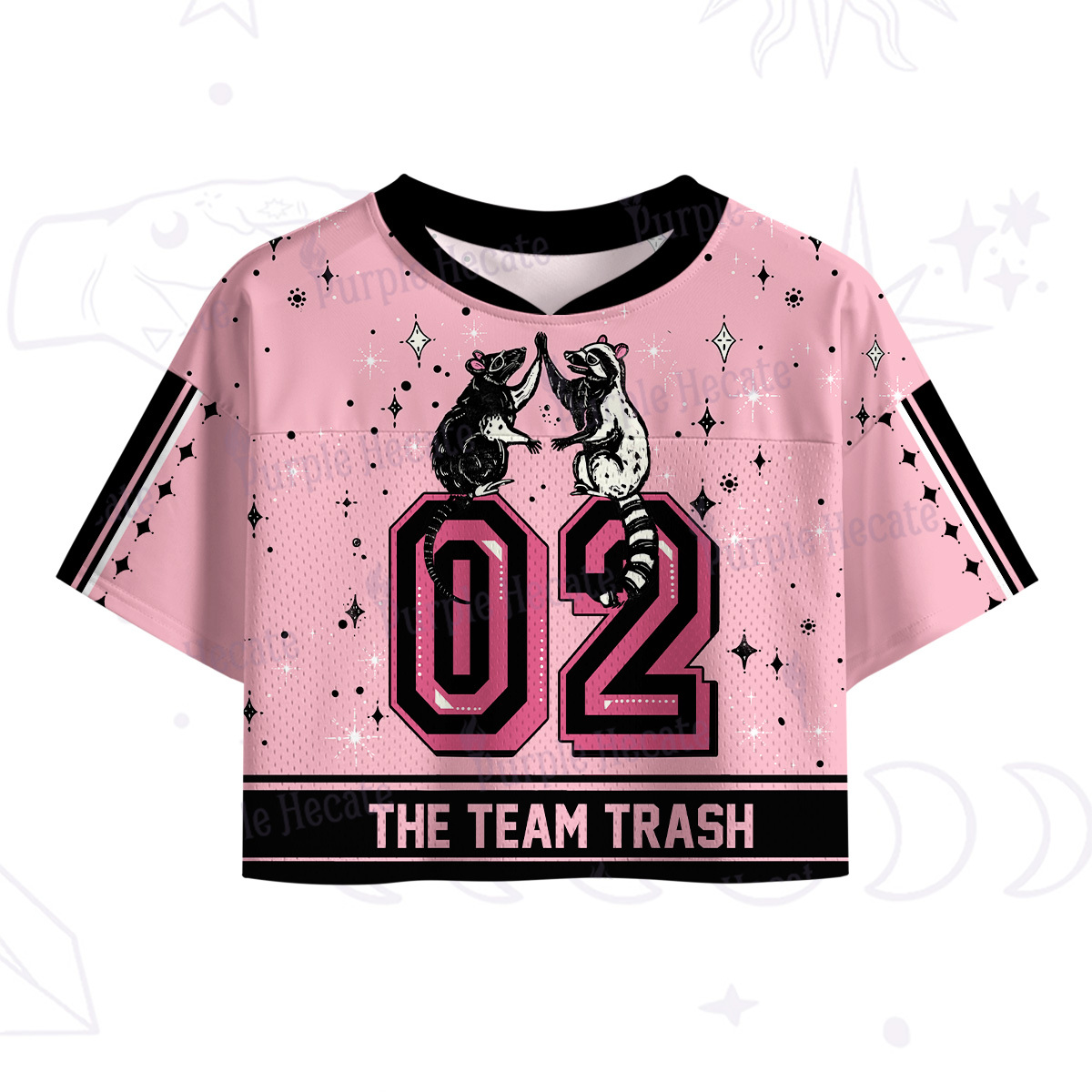 Purplehecate The Team Trash Crop Sports Jersey