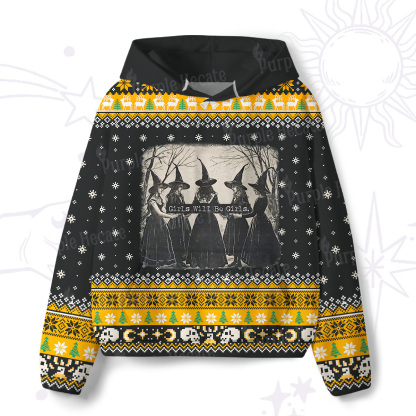 Purplehecate Girls Will Be Girls Witch All-Over Print Hoodie