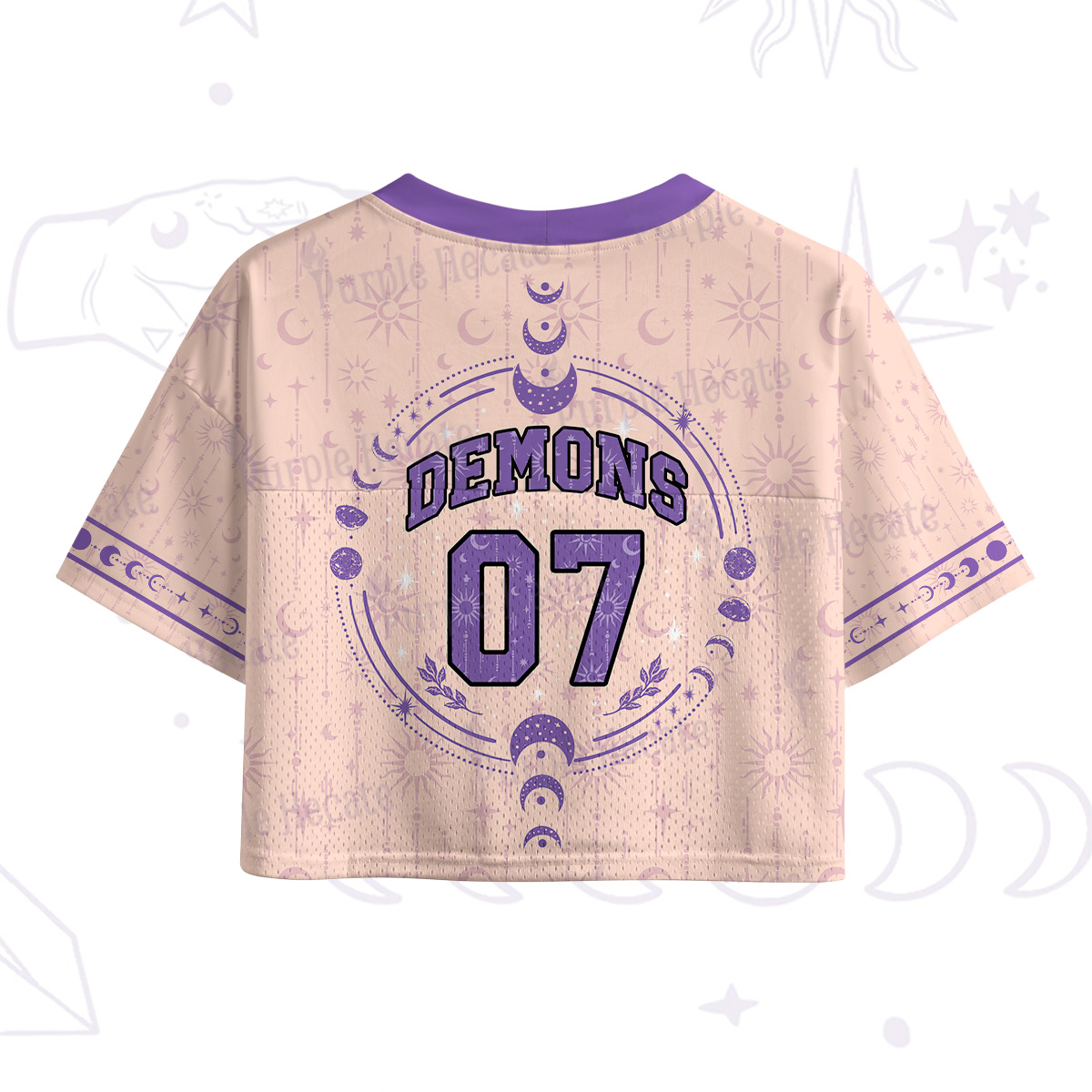 Purplehecate Demons 07 Crop Sports Jersey