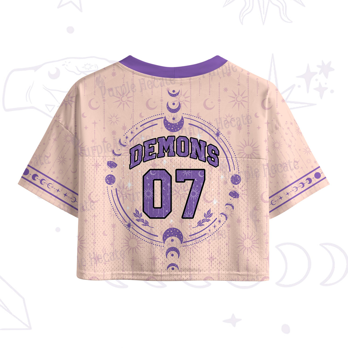 Purplehecate Demons 07 Crop Sports Jersey