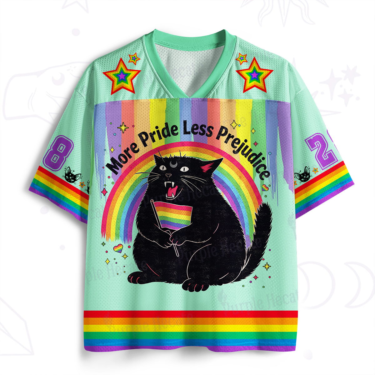 Purplehecate More Pride Less Prejudice Cat Mesh Jersey