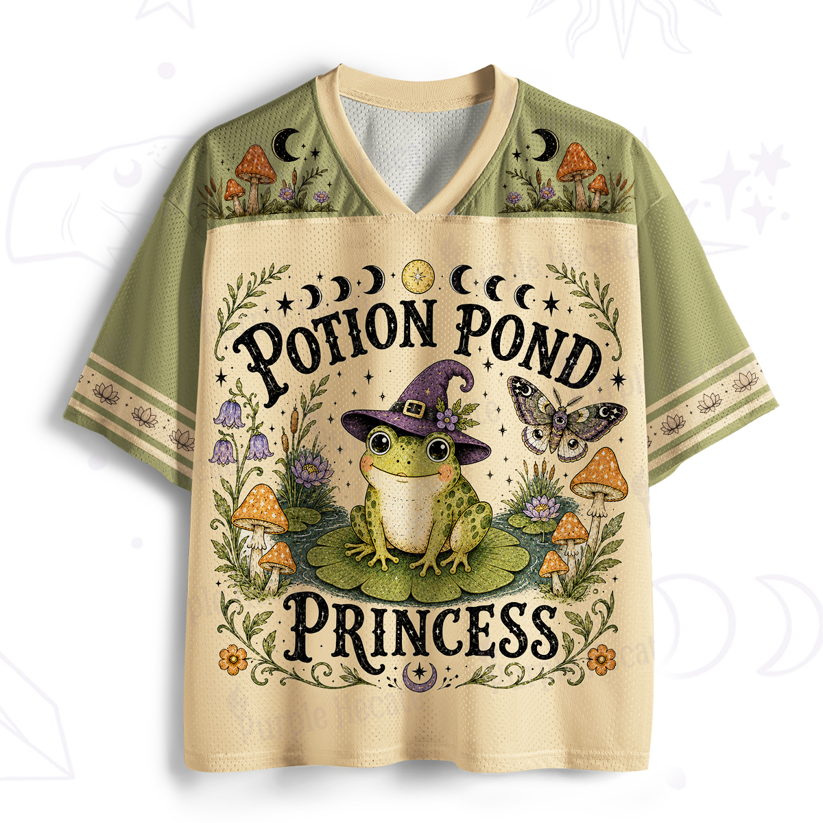 Purplehecate Potion Pond Princess Witchy Frog Mesh Jersey