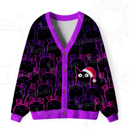 Purplehecate Reindeer Was Sold Out Christmas  Ugly Cardigan Sweaters