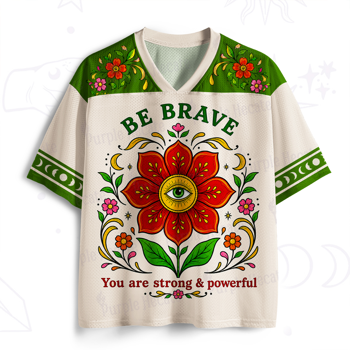 Purplehecate Brave Blooming Eye Mesh Jersey