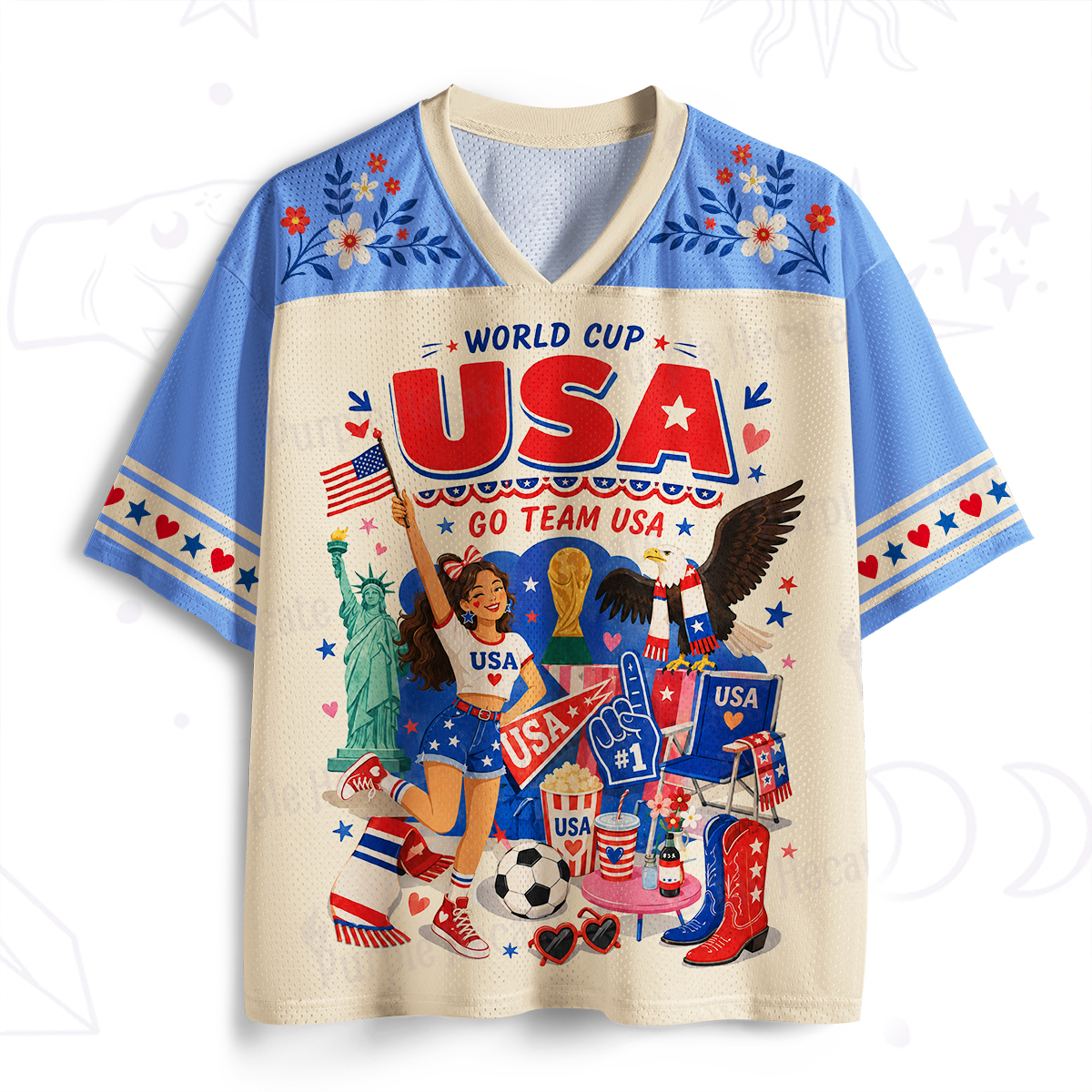 Purplehecate Go Team USA Soccer Fan Mesh Jersey