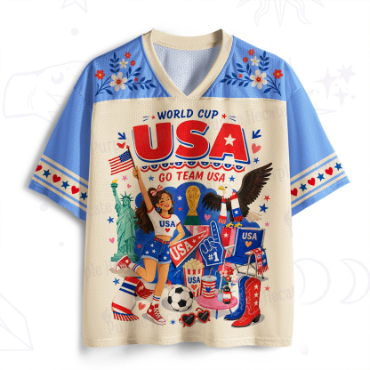 Purplehecate Go Team USA Soccer Fan Mesh Jersey