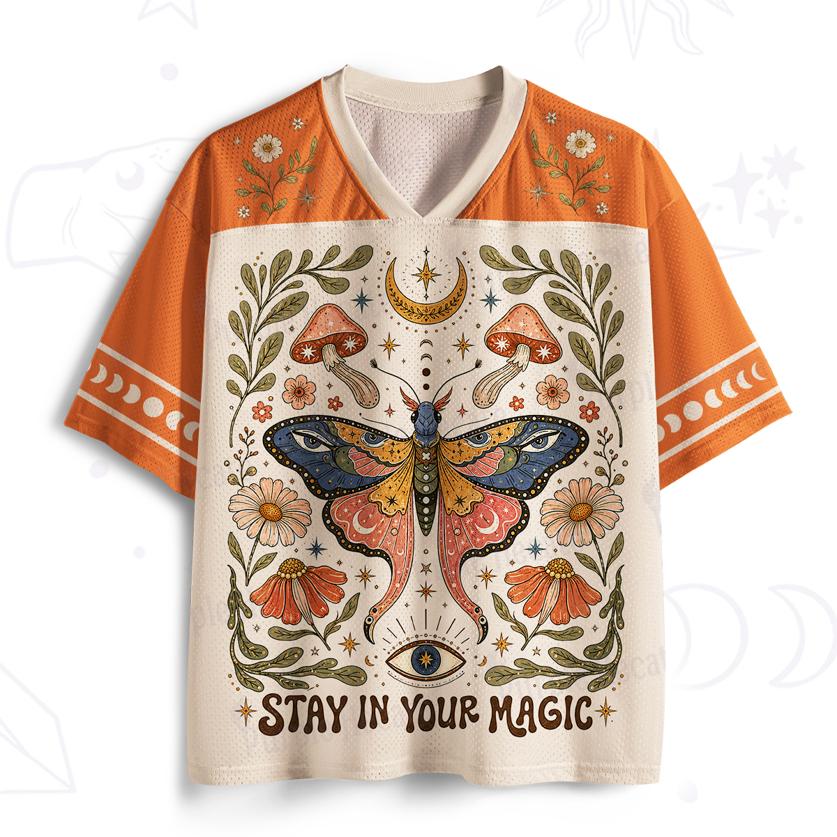 Purplehecate Stay in Your Magic Mystic Moth Mesh Jersey