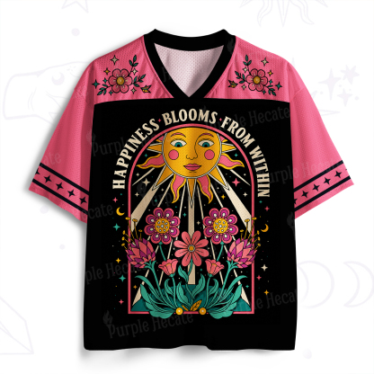 Purplehecate Happiness Blooms From Within Sunshine Mesh Jersey