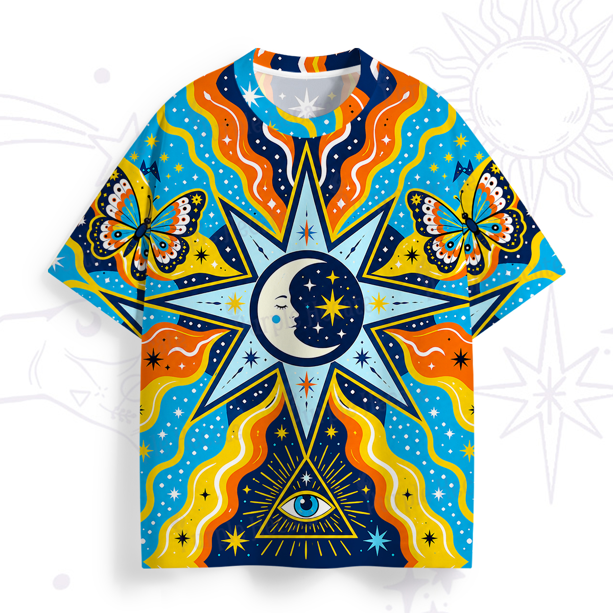 Purplehecate Mystic Solar Compass All Over Print T-Shirt
