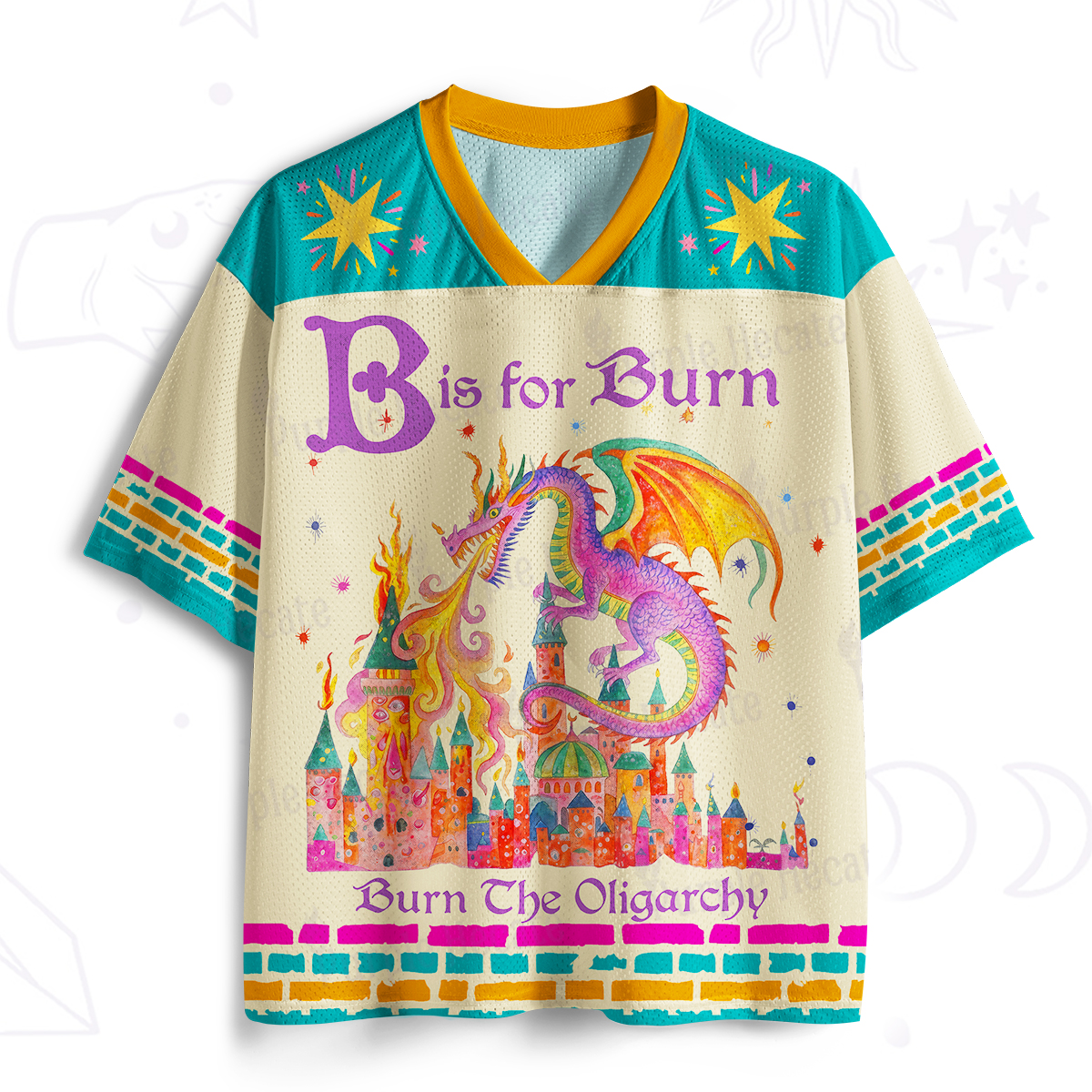 Purplehecate Burn The Oligarchy Mesh Jersey