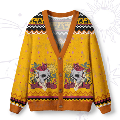 Purplehecate Persephone's Farm Fresh Pomegranates Pick Your Own Ugly Cardigan Sweaters
