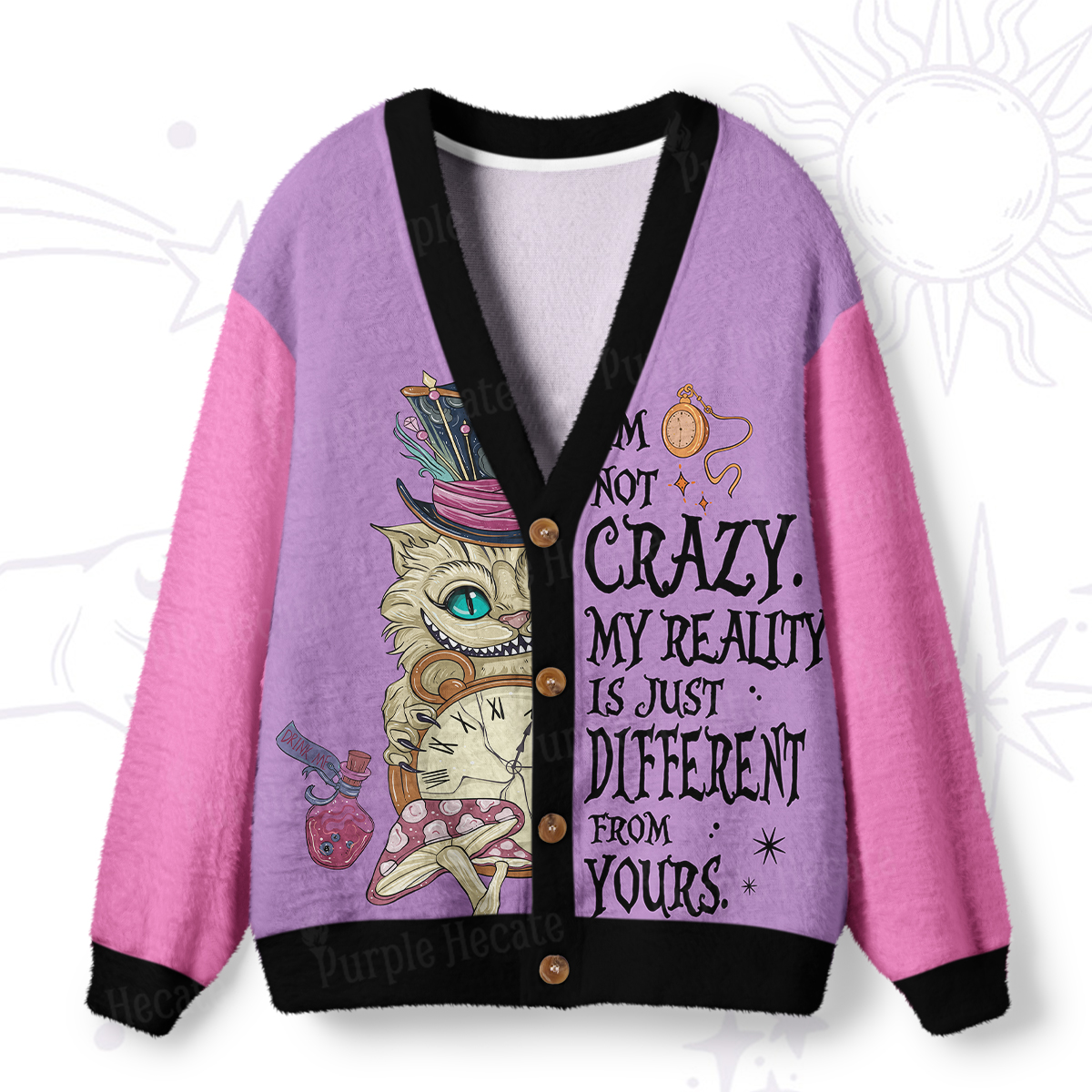 Purplehecate Unique Not Ordinary Ugly Cardigan Sweaters