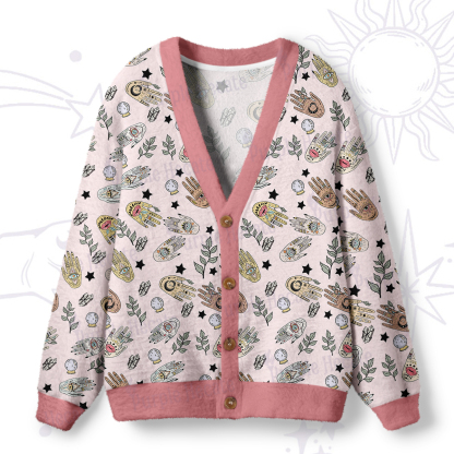 Purplehecate Helping Hands Ugly Cardigan Sweaters
