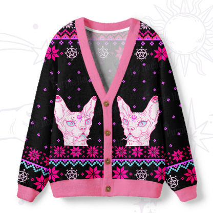 Purplehecate I Said I'm Fine Ugly Cardigan Sweaters