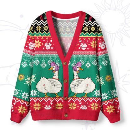 Purplehecate The Silly Goose Tarot Card Ugly Cardigan Sweaters