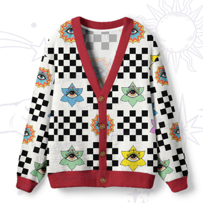 Purplehecate Witch's Garden Gaze Ugly Cardigan Sweaters