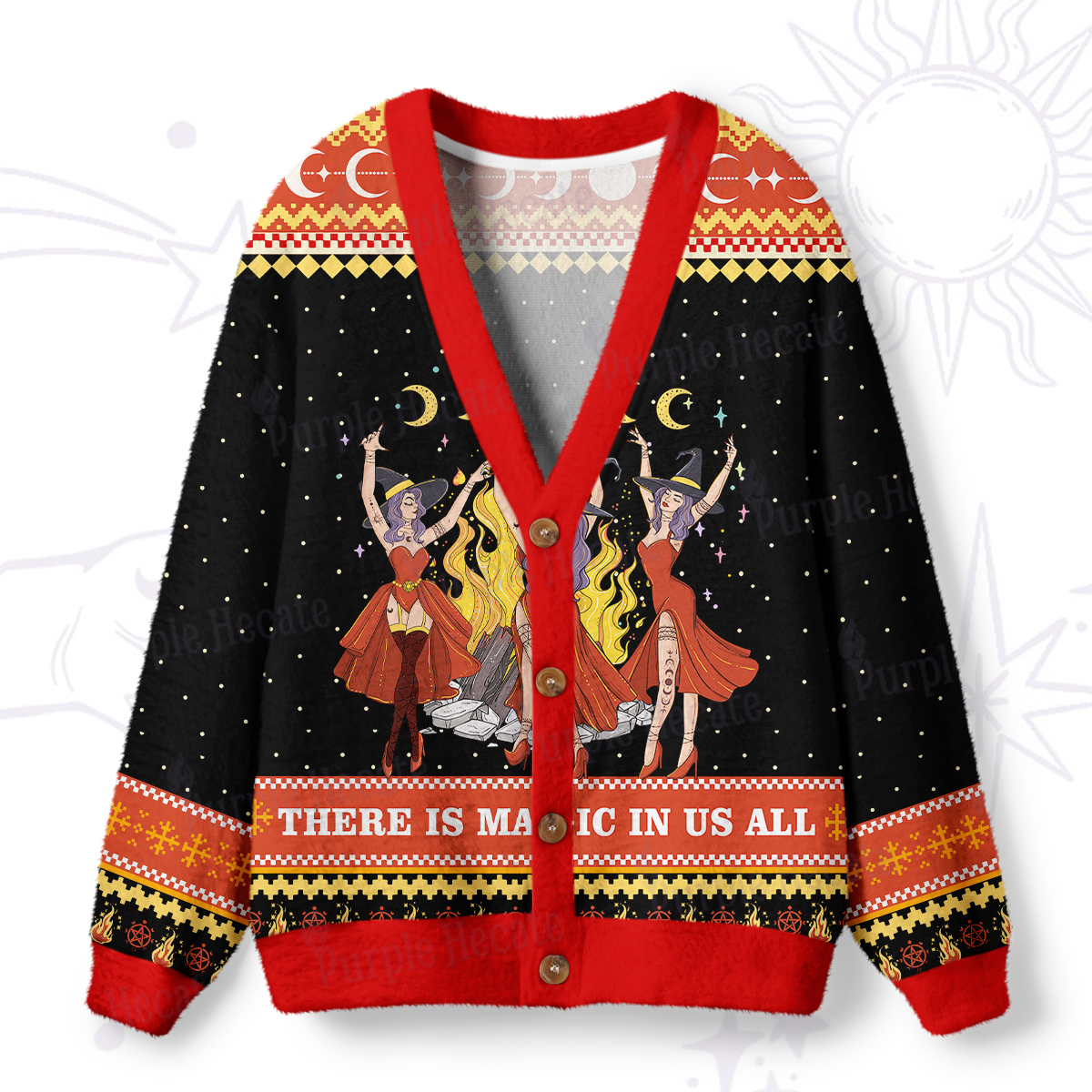 Purplehecate There Is Magic In Us All Ugly Cardigan Sweaters