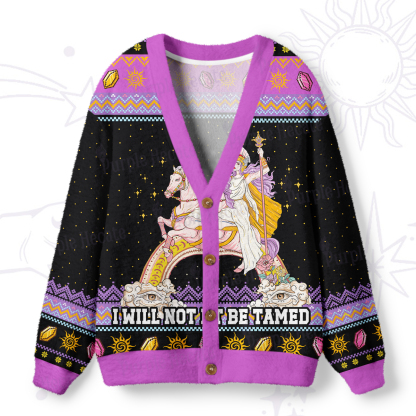 Purplehecate I Will Not Be Tamed Ugly Cardigan Sweaters