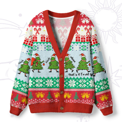 Purplehecate That's It I'm Not Going Christmas Ugly Cardigan Sweaters