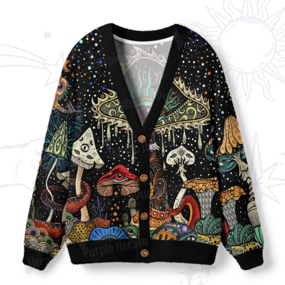 Purplehecate The Eyes of Nature Ugly Cardigan Sweaters
