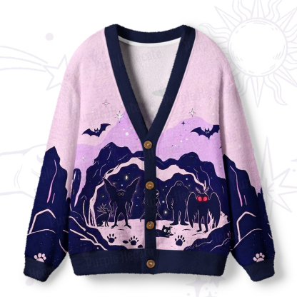 Purplehecate Mystic Creatures of Midnight Hollow Ugly Cardigan Sweaters