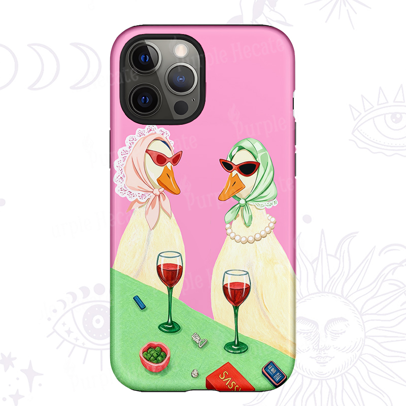 Purplehecate Tipsy Goose Wine Party Phone Case