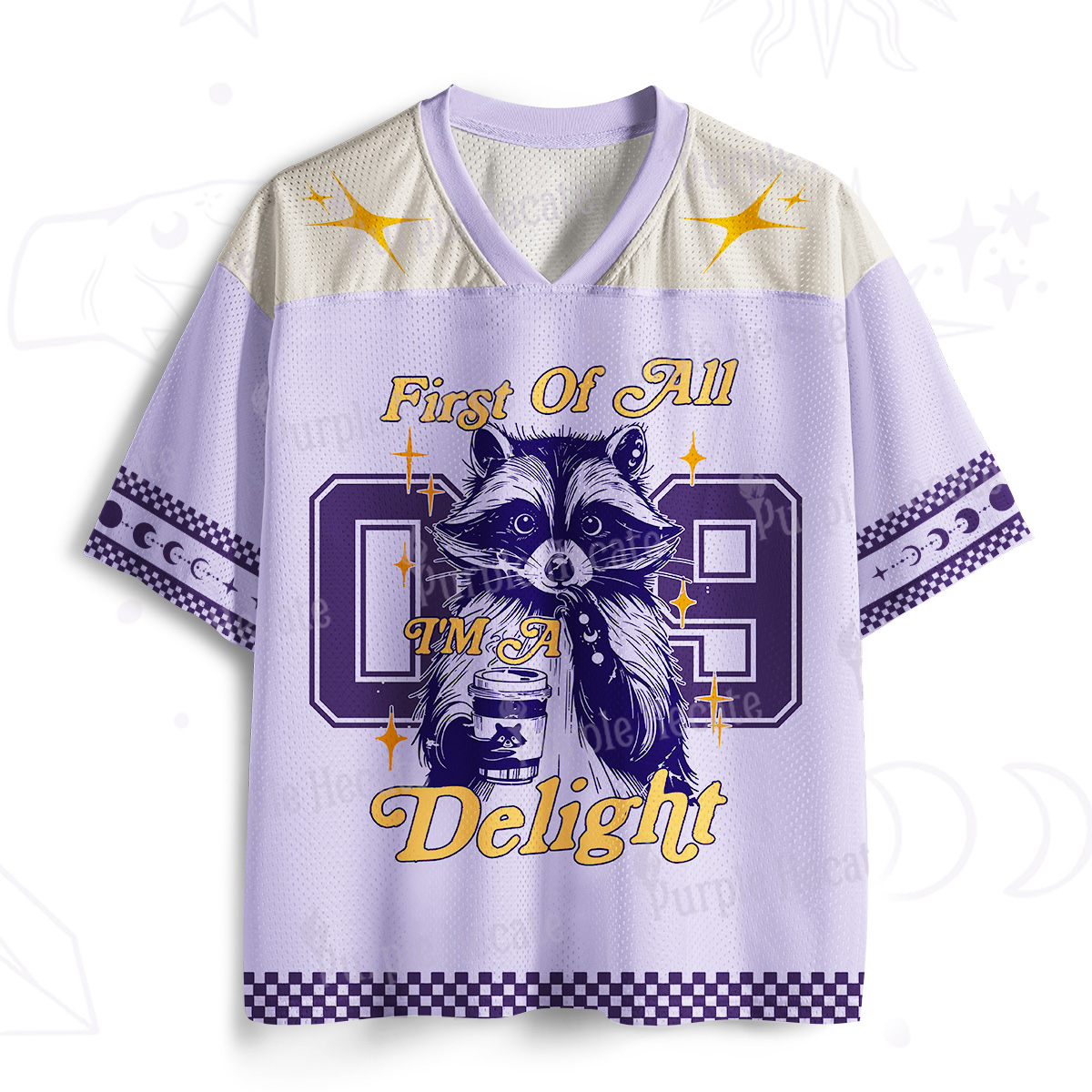 Purplehecate First Of All I'm A Delightful Opossum Mesh Jersey