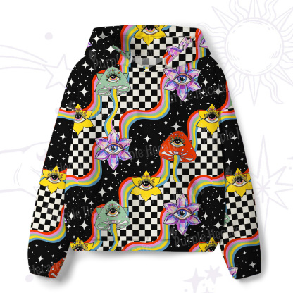 Purplehecate Enchanted Mushroom Eye Blossom All-Over Print Hoodie