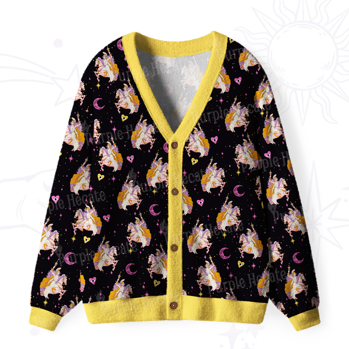 Purplehecate The Audacity Ugly Cardigan Sweaters