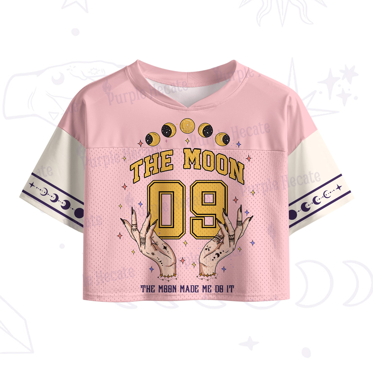 Purplehecate The Moon Made Me Do It Crop Sports Jersey