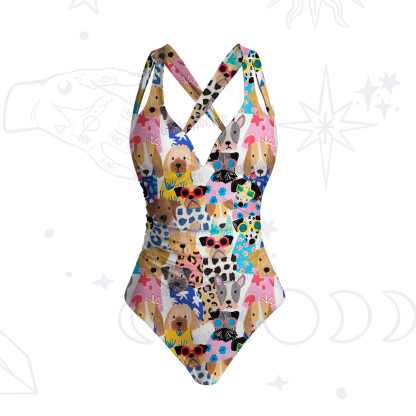 Purplehecate Puppy Parade One-Piece Swimsuit