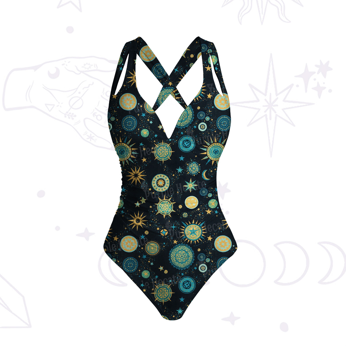 Purplehecate Starry Night One-Piece Swimsuit