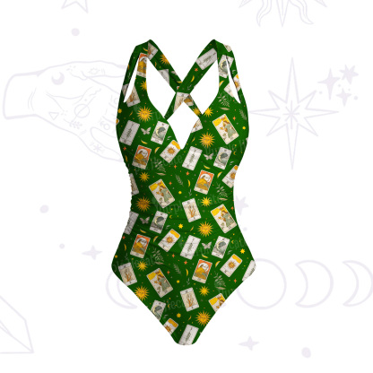 Purplehecate Tarot Garden One-Piece Swimsuit