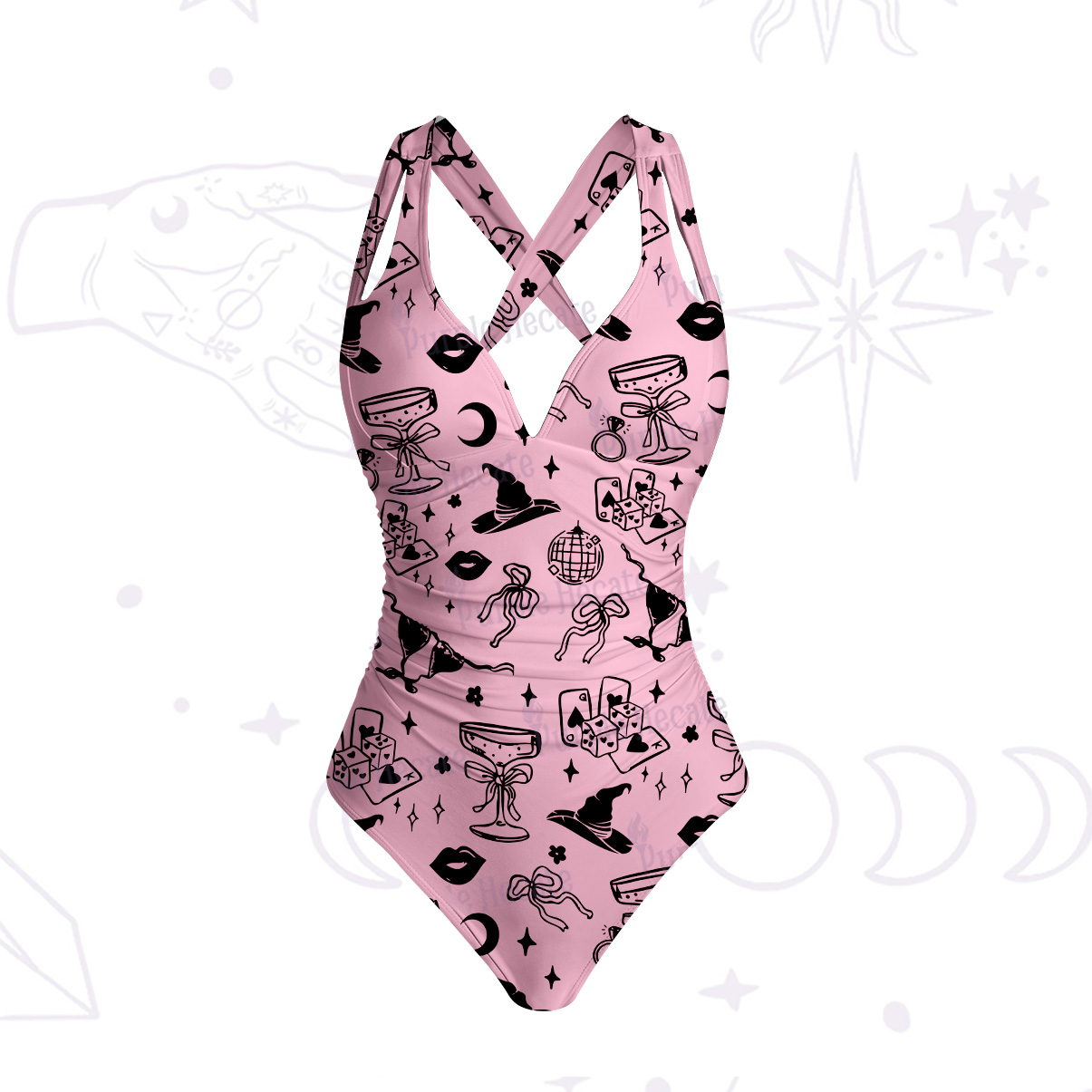 Purplehecate Witch’s Night Out One-Piece Swimsuit