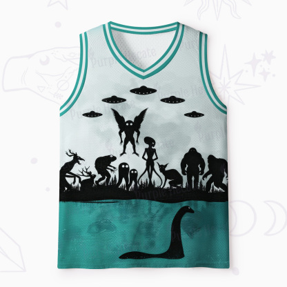 Purplehecate Alien Lake Monster Encounter Mesh Jersey Tank Top