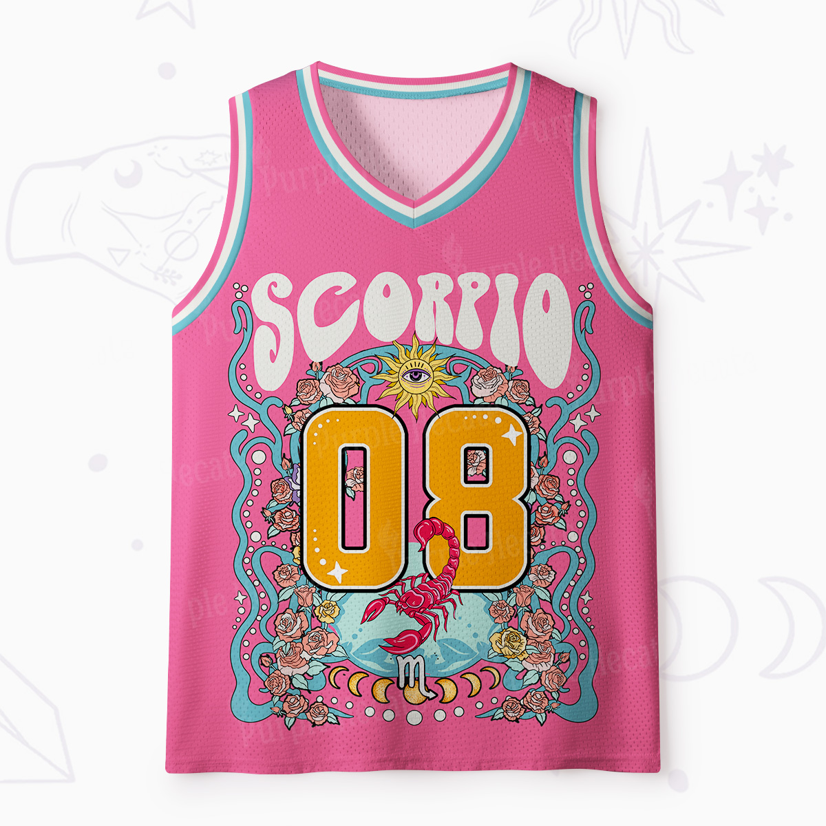 Purplehecate Scorpio Spirit Zodiac Mesh Jersey Tank Top