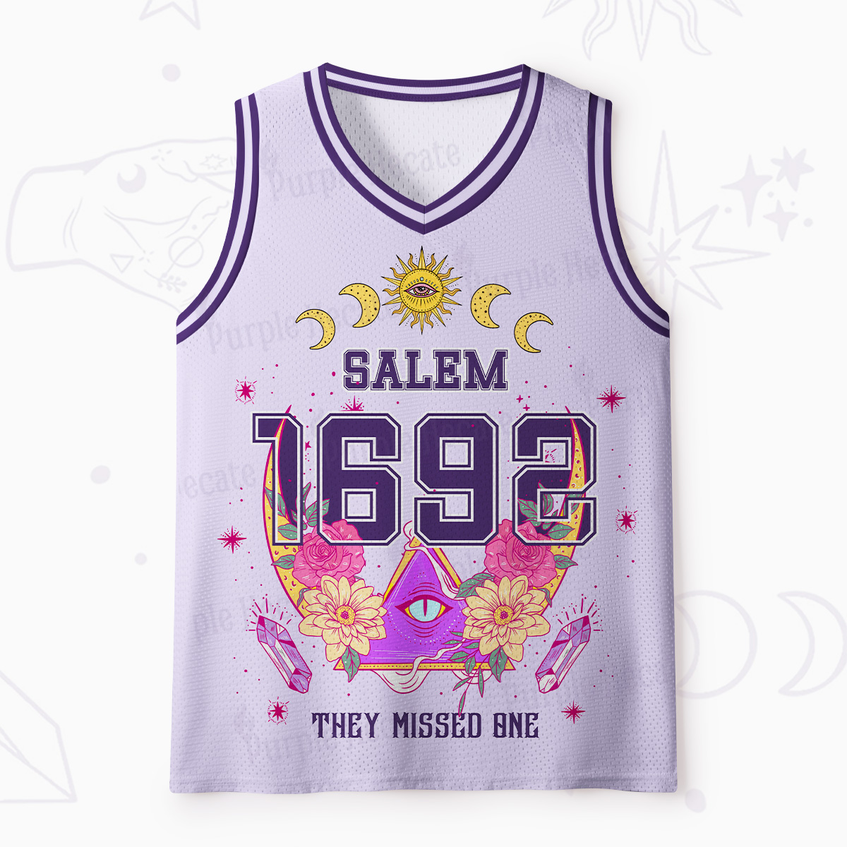 Purplehecate Salem 1692 They Missed One Mesh Jersey Tank Top