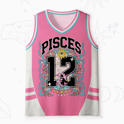 Purplehecate Pisces Spirit Zodiac Mesh Jersey Tank Top