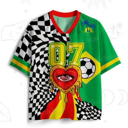 Purplehecate Trippy Heart Eye BR Mesh Jersey