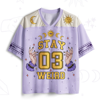 Purplehecate Stay Weird  Mesh Jersey