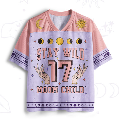 Purplehecate Stay Wild Moon Child Mesh Jersey