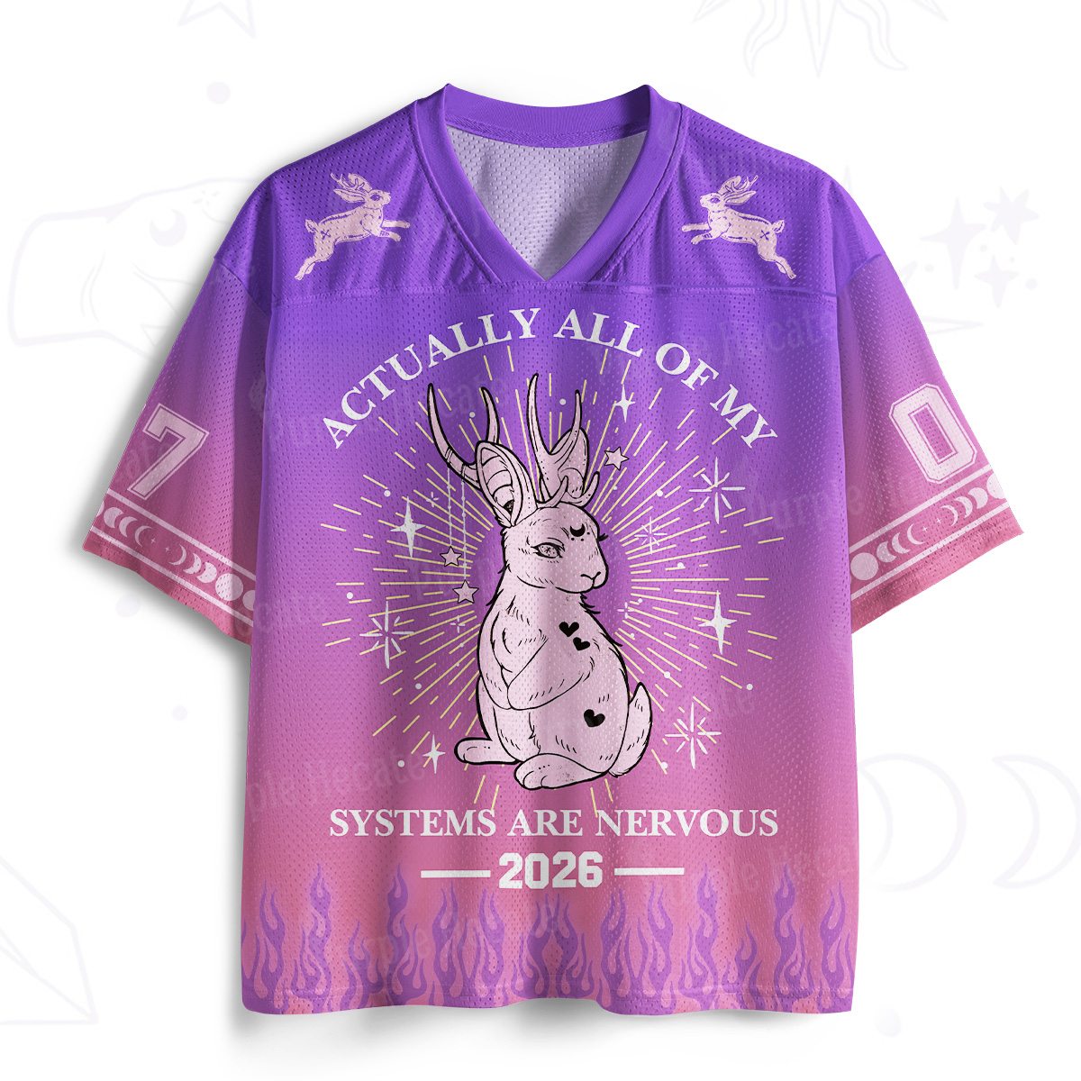 Purplehecate Actually All Of My Systems Are Nervous Mesh Jersey