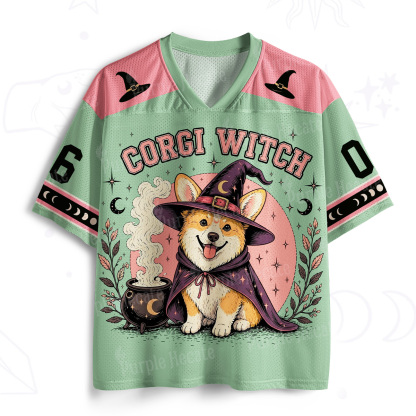 Purplehecate Corgi Witch Mesh Jersey