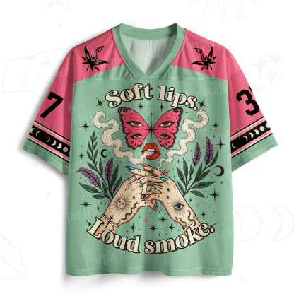 Purplehecate Soft Lips Loud Smoke Mesh Jersey