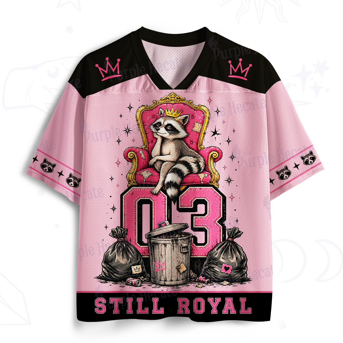Purplehecate Still Royal Trash Panda Mesh Jersey