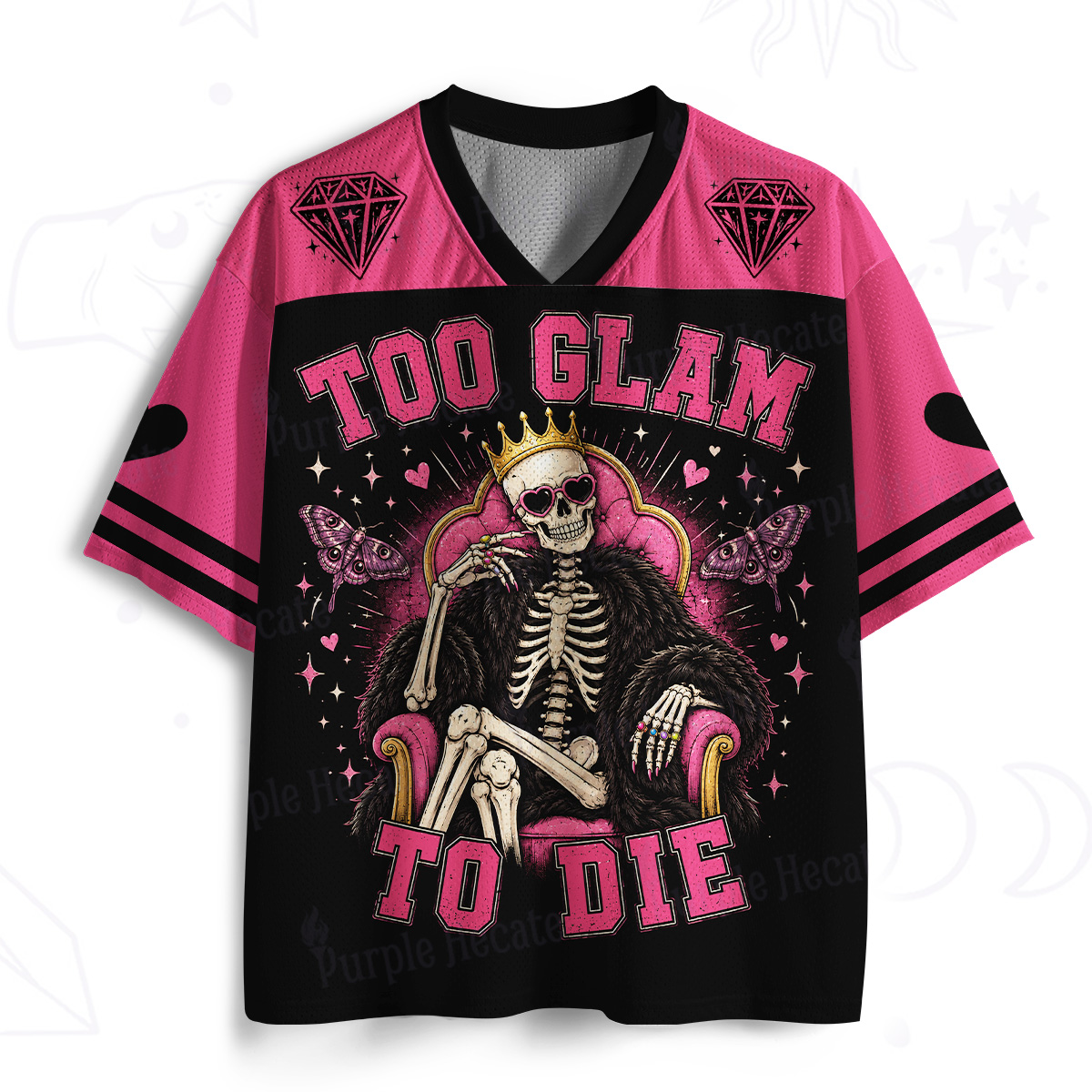Purplehecate Too Glam To Die Mesh Jersey