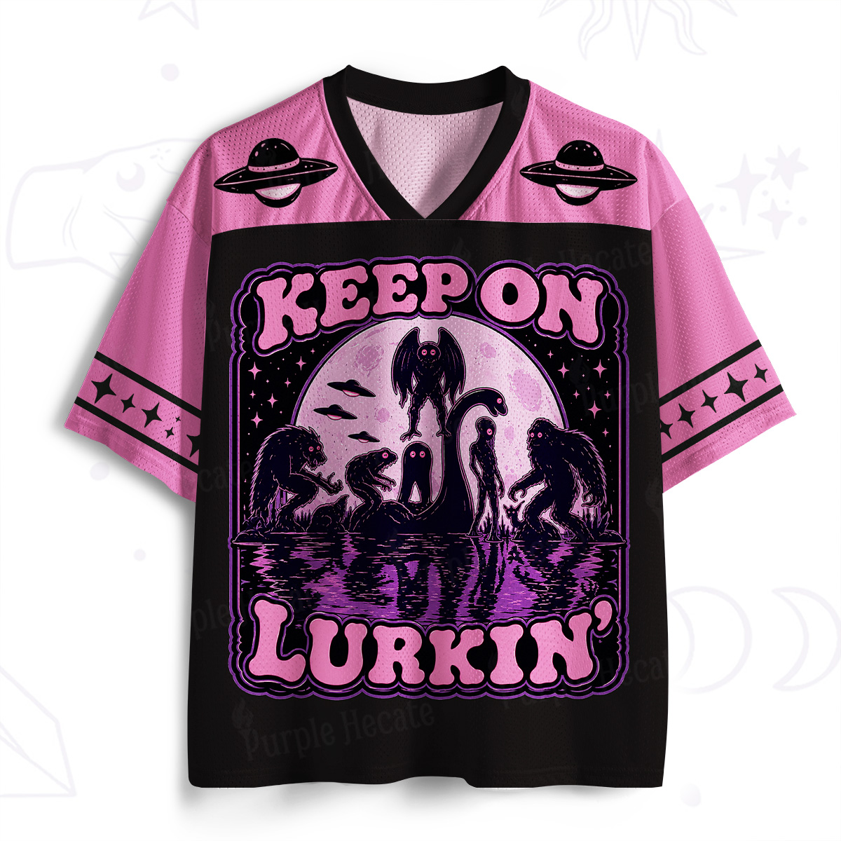 Purplehecate Keep On Lurkin' Alien Mesh Jersey